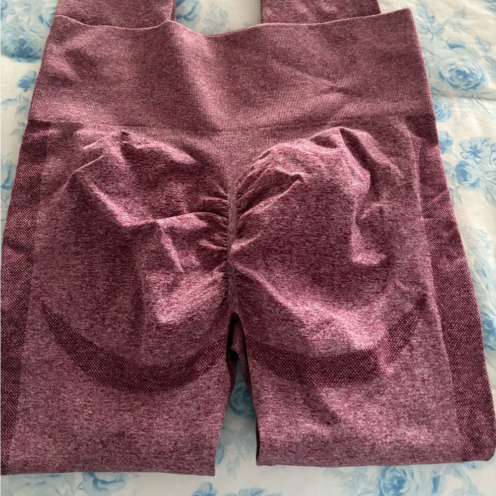 Purple workout leggings